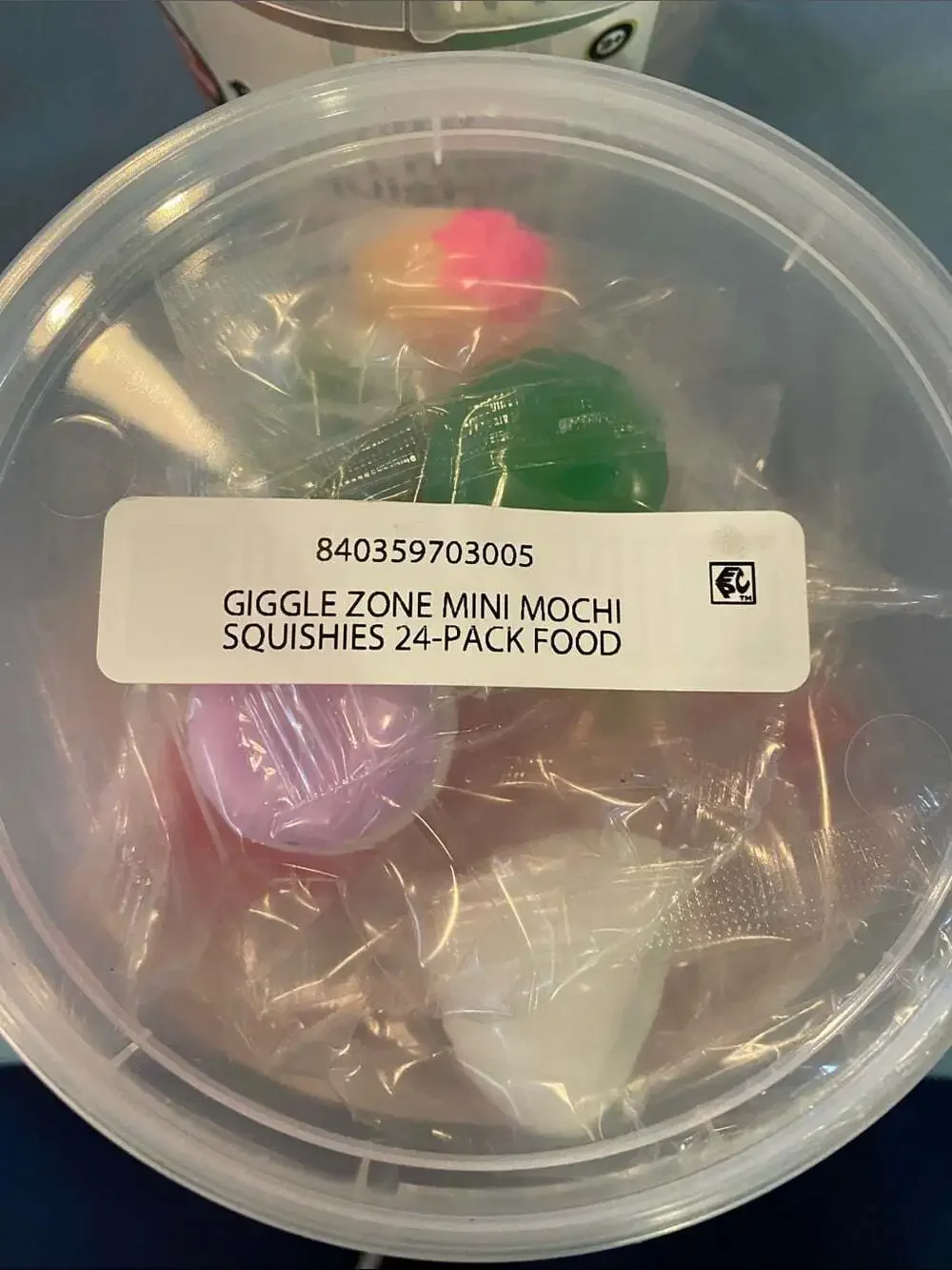 mini food mochi squishies - Assorted Pastel Colors - One 24 pieces bucket
